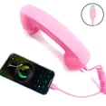 thumbnail image 1 of Lttoisl Universal Retro Phone Handset, Type C & 3.5mm Wired Handset for Landline & Mobile, Bluetooth Function for Video Calls, High-Fidelity Audio, Matte Black Finish, 1 of 8