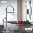 thumbnail image 2 of Moen Align Chrome One-Handle Pre-Rinse Spring Pulldown Kitchen Faucet with Pull Down Sprayer and Power Boost, 2 of 5