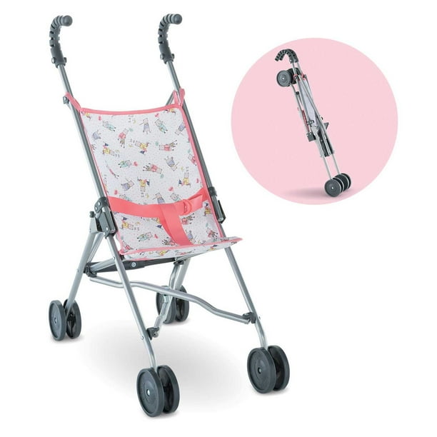 Corolle Mon Grand Poupon Folding Toy Umbrella Stroller for Large Baby Dolls