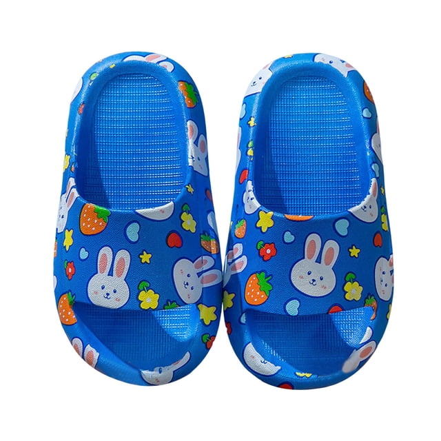 MIASHUI Chaussons pour Enfants Garçons Filles Plage Piscine Sandales de Douche Antidérapantes Intérieur Extérieur, Bleu, 5.5-6 Ans