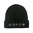 thumbnail image 2 of Men‘s Cold Hat Embroidered Knitted Hat Warm Bun Hat Woolen Hat, 2 of 6