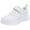 White, variant on Gubotare Toddler Girl Tennis Shoes Girls Sneakers Kids Lightweight Breathable Athletic Running Shoes for Toddler Kid Size 13.5 (White,Little Kids 13.5)