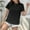 Black, variant on Women's T-Shirts Sevevn Women's Spring And Summer Solid Color Basic Casual Versatile Cotton Short Sleeved Top Spring Tops For Women