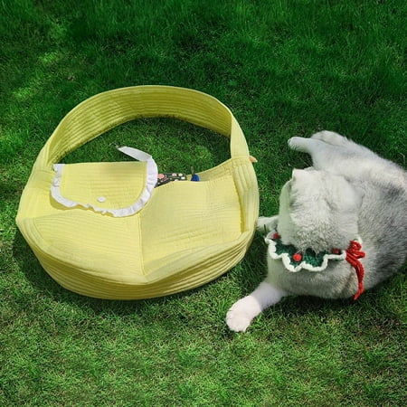 Pet Cat Bag Going Out Portable Portable Large Crossbody Shoulder Bag Cat Pack Small Dog Teddy Canvas Bag