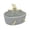 Grey, variant on Grey Handmade Woven Storage Basket Featuring Cute Animal Decor For Entryway Desktop Or Bedroom Organization