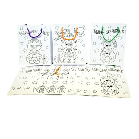 Color Your Own Halloween Gift Bag