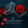 thumbnail image 2 of Birthday Gifts for Women Preserved Red Real Rose Flowers in Glass Dome, Forever Eternal Rose Gift for her Mom Wife Girlfriend on Christmas Birthday Anniversary, 2 of 8