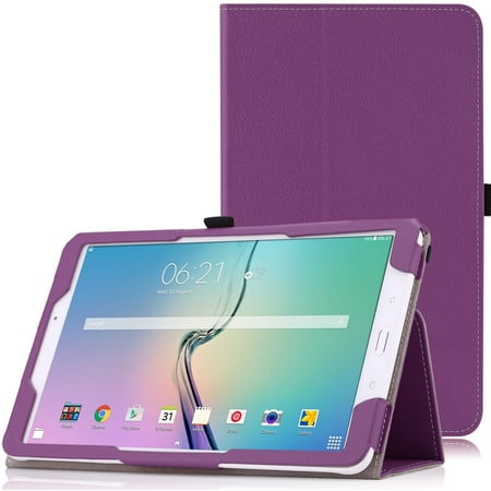 Samsung Galaxy Tab E 9 6 Case Slim Folding Cover for Samsung Galaxy Tab E Wi Fi Tab E Nook 9 6 Inch Tablet Verizon 4G LTE Version Purple NOT FIT Tab E 8 0 inch Tablet