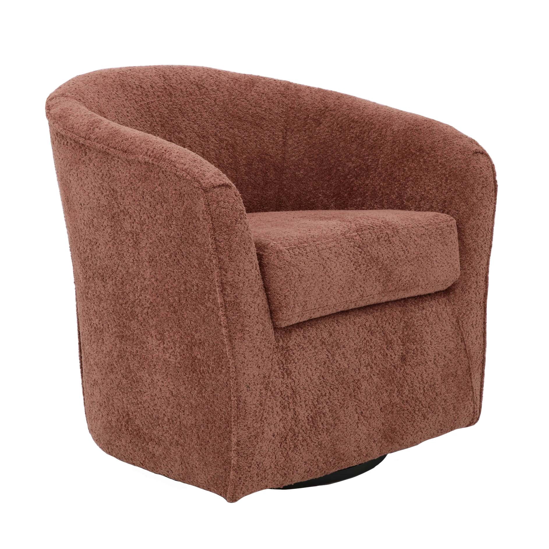 Mainstays Miles Swivel Accent Chair, Merrimac Terracotta