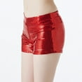 thumbnail image 5 of DuoJiaJ Women's Sequin Jazz Dance Performance Clothing Fashionable Hop Street Dance Nightclub Performance Sequin Shorts Women Shorts Red L, 5 of 5