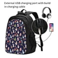 thumbnail image 2 of Fuzoiu Christmas Critters Delight Print USB Backpack with Charging Port,Laptop Backpack,Business Travel Durable Laptops Backpack, for School, Work, Travel & Outdoor Activities, 2 of 7
