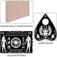 thumbnail image 3 of Pendulum Dowsing Divination Board set Wooden Spirit Board Black Talking Board Game for Spirit Hunt Birthday Party Supplies with Planchette Others 300x210x5mm 2pcs/set, 3 of 9