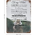 thumbnail image 2 of Vintage Hanging Plate to My Mom from Son Metal Tin Sign,Birthday Gifts for Mum,Mom Gifts for Mother Stepmom, from Son,Inspirational Quote Sign for Home Wall Decoration 12"x16", 2 of 8