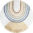 thumbnail image 4 of Livabliss Washable Rugs for Living Room, 7ft Round Lillian Modern Oatmeal Round Area Rug, Bedroom Dining Room Home Decor Stain Resistant Carpet (6'7" x 6'7"), 4 of 9