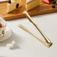 thumbnail image 1 of Mini pinza para servir, pinza pequeña para cocina, pinzas para hielo, pinzas de metal para aperitivos para servir comida, té, café, postres y fiestas Estilo F, 1 of 8