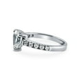 thumbnail image 3 of BERRICLE Sterling Silver Solitaire Wedding Engagement Rings 1.7 Carat Heart Shaped Cubic Zirconia CZ Heart Promise Ring for Women, Rhodium Plated Size 7.5, 3 of 10