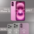 thumbnail image 2 of JETech Magnetic Case for iPhone 16 6.1-Inch Compatible with MagSafe, Translucent Matte Back Slim Shockproof Phone Cover (Pink), 2 of 6