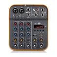 thumbnail image 1 of Audio Mixer Fuluode V4 Sound Mixing Console USB Record Computer 48V Phantom Power Delay Repaeat Effect 4 Channels USB, 1 of 6