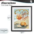 thumbnail image 4 of Stupell Industries Eclectic Spritz O'Clock Citrus Cocktail Black Framed Print Under Glass, 13 x 16, by Connie Summers, 4 of 8