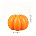 thumbnail image 3 of Pumpkin LED Candle Lights – Flameless Flickering Warm Glow, Battery Operated Halloween Night Light Decor for Table Mantel Shelf, 3 of 6