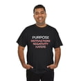 thumbnail image 6 of DJH Apparel | Purpose Without Distractions Negativity Haters Unisex T-shirt, 6 of 7