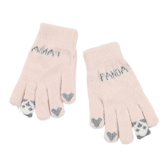 Guardurnaity Calentador de manos, ropa de invierno transpirable a prueba de viento, guantes cálidos de lana, cubierta de muñeca de varios colores, guantes y mitones Beige