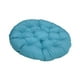 thumbnail image 3 of Cojín de asiento acolchado, cojín para silla colgante tipo huevo, cojín para silla de patio, elegante, versátil, diámetro 50 cm, para sofá Azul claro, 3 of 8