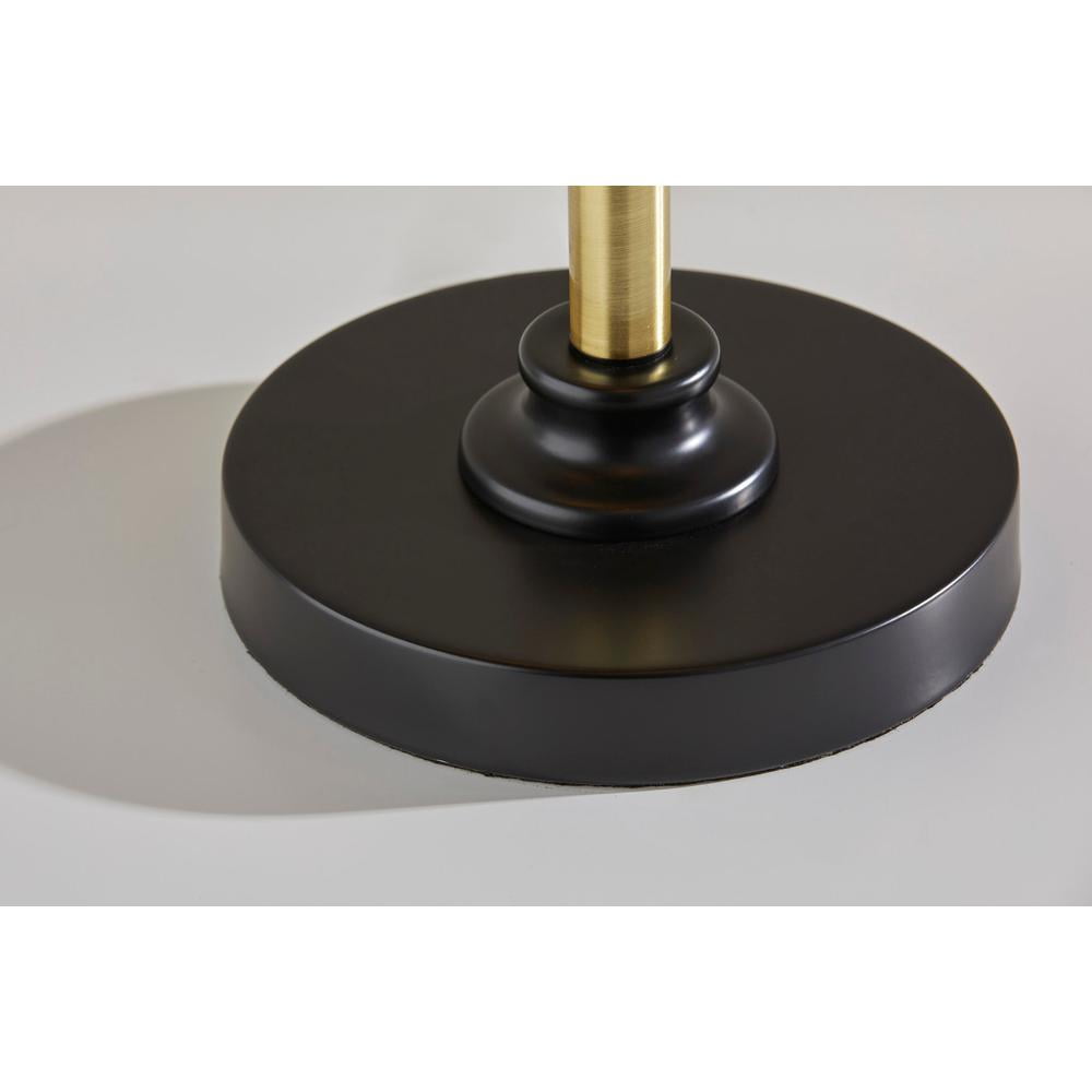 Adesso Home Cap Floor Lamp in Black Color made of Metal