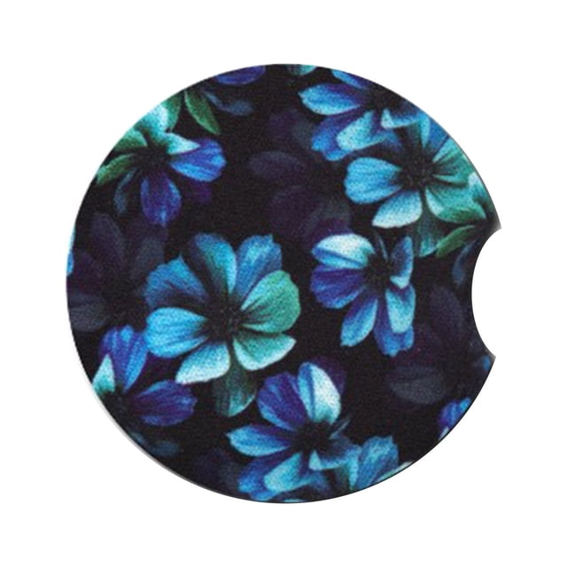 TIMIFIS Coasters Coasters For Coffee Table Removable Car Water Cup Mat 1 Pack 2.56 Inch Universal Absorbent Cup Mats