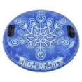 thumbnail image 1 of Snow Tube with Handle PVC 450lbs Load Bearing Blue White Inflatable Ski Rings for Adults Family_Perfect Gift, 1 of 5