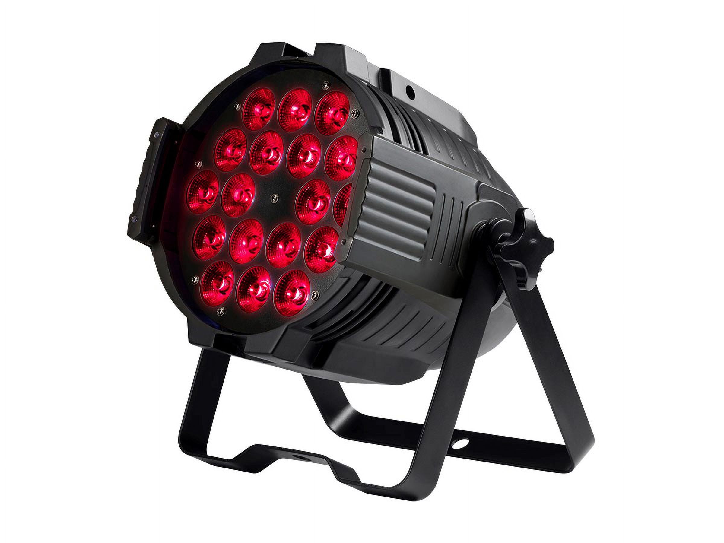 Monoprice Stage Wash PAR Stage Light (RGBWA-UV) | 18 Watt, x 18 LED, 6-channel and 10-channel DMX modes - Stage Right Series