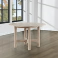 thumbnail image 2 of Steve Silver Gabby Modern Round Dining Table with Tubular Legs, Washed Oak, 2 of 6