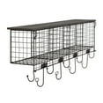 thumbnail image 4 of Linon 4-Cubby Floating Wall Shelf, Black, 4 of 13