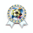 thumbnail image 1 of Football soccer Sports pintado Insignia broche Medalla ganadora, 1 of 3