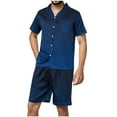 thumbnail image 1 of Birdeem Ensemble Chemise et Short pour Hommes Chemise Décontractée à Boutons Col Rabattu Imprimé Manches Courtes Blouse et Pantalon, 1 of 1