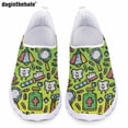 thumbnail image 1 of Zapatos de enfermería para mujer con estampado de dientes de dibujos animados de Doginthehole, zapatos planos casuales, zapatos de malla transpirables y cómodos para el verano, 1 of 5