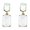 Opal White, variant on Vintage Dainty Clear Bead Jewelry Quartz Rainbow Square Drop Stud Earrings Gift