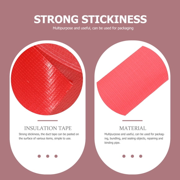 QUMIIRITY Multipurpose Red Heavy Duty Duct Tape for Sealing Bundling and Repair Projects
