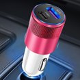 thumbnail image 4 of Cargador Rápido para Coche Con Doble USB Cargador Coche USB 3.1A para IPhone/Samsung (rosa Claro), 4 of 9