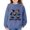 Navy, variant on CPNG Girls and Boys Christmas Sweatshirt Cute Printed Crewneck Long Sleeve Pullover Sweatshirts Casual Daily Pullover Top