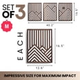 thumbnail image 2 of Modern Wooden Wall Sculptures - Set Of 3 Home Decor Accent Large Art For Living Room  Bedroom Office Easytallation (walnut Medium Mountain And Sun), 2 of 6