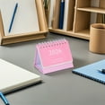 thumbnail image 4 of FOMIYES 2026 Pink Tabletop Calendar Compact Foldable Design for Office, 4 of 7