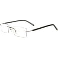 thumbnail image 2 of Blue Light Blocking Glasses Anti Blue Ray Unisex Lightweight Rimless Frameless Rectangle Computer Gaming Glasses, 2 of 7