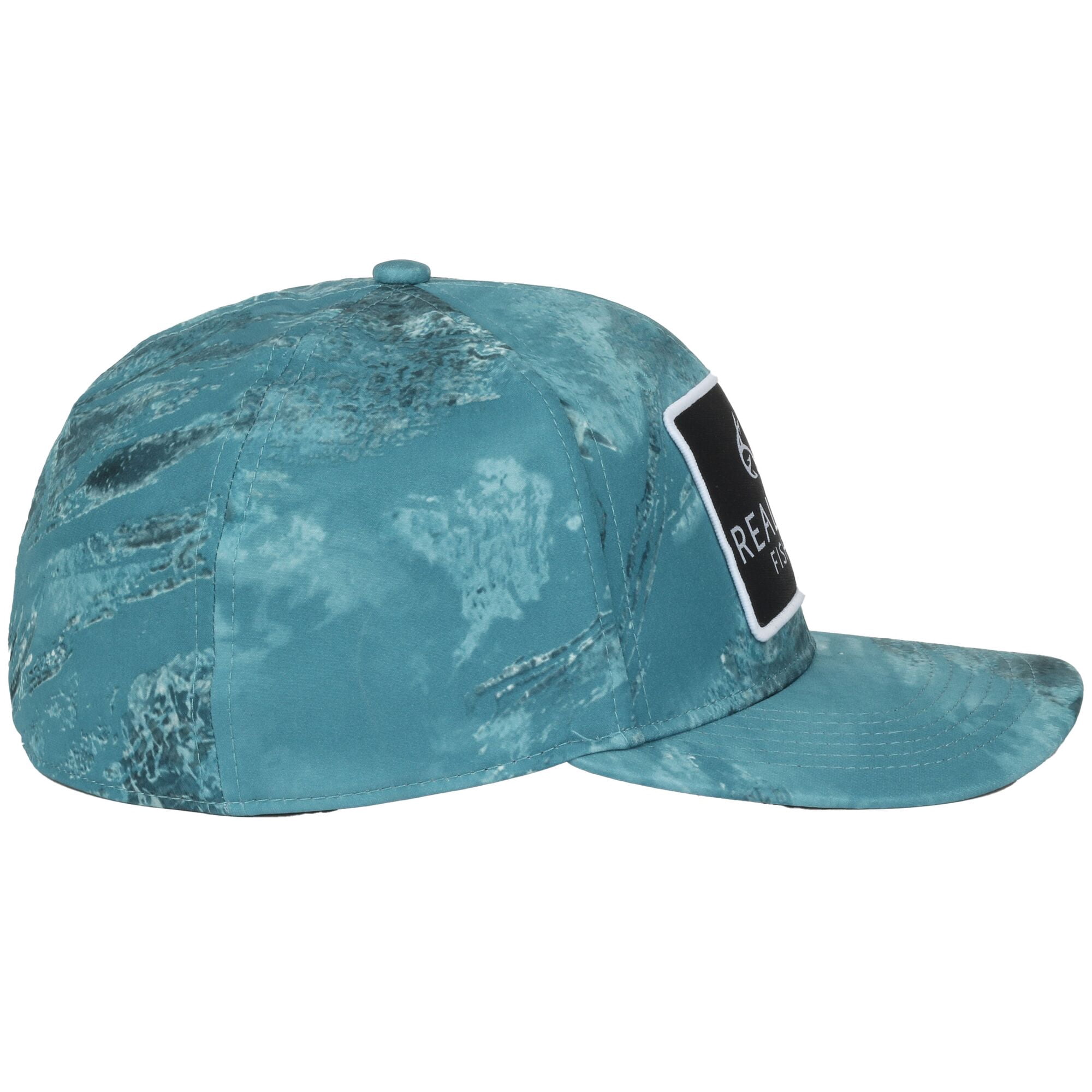 Realtree Men's Structured 6-Panel Stretch Adjustable Fishing Hat, Aspect Calypso Camo Fabric Crown