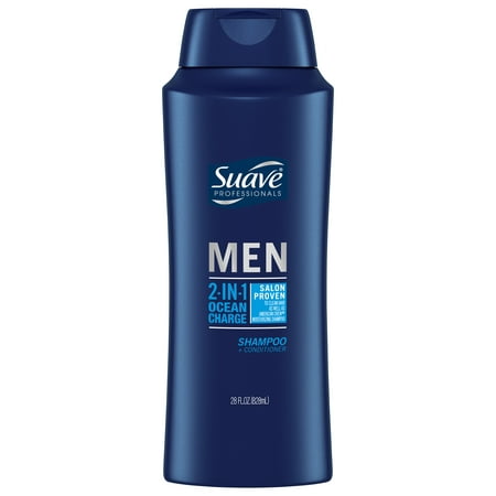 Suave Ocean Charge 2 in 1 Shampoo and Conditioner, 28 (Best Men's Shampoo And Conditioner 2019)