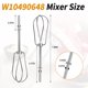 thumbnail image 4 of W10490648 Accesorios Para Batidores Para Batidora De Mano Kitchenaid, Batidores Turbo De Acero Inoxidable Compatibles Con Piezas De Repuesto Para Batidora Kitchenaid Khm2B Ap5644233 Ps4082859 (Paquete, 4 of 5
