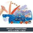 thumbnail image 5 of Pista para autos de juguete Hot Wheels City | Transporte de T-Rex definitivo | El transportador se transforma en un dinosaurio imponente con pista de carreras | de la serie de Netflix "Let's Race", 5 of 5