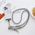 thumbnail image 3 of 2024 New Lanyard Silver Double Buckle Adjustable Wrist Hand Crossbody Strap Cord Hang Mobile Cell Phone Shoulder Chain Key Rope FJH, 3 of 7