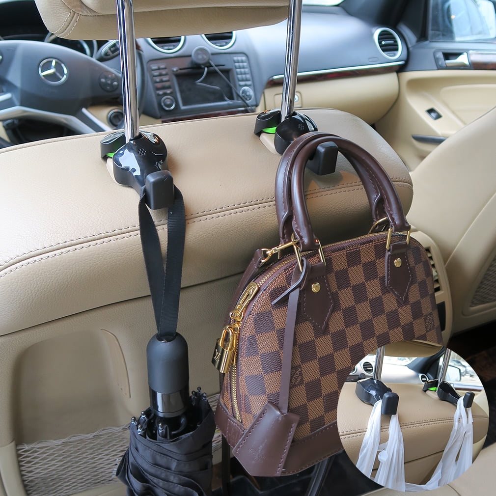 Evelots Car Headrest Seat Hooks-Purse/Grocery Bag-Super Strong Rubber Grip-Set/8 Evelots Car Headrest Seat Hooks-Purse/Grocery Bag-Super Strong Rubber Grip-Set/8
