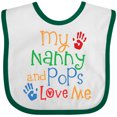 thumbnail image 3 of Inktastic Nanny and Pops Love Me Grandkids Boys or Girls Baby Bib, 3 of 4